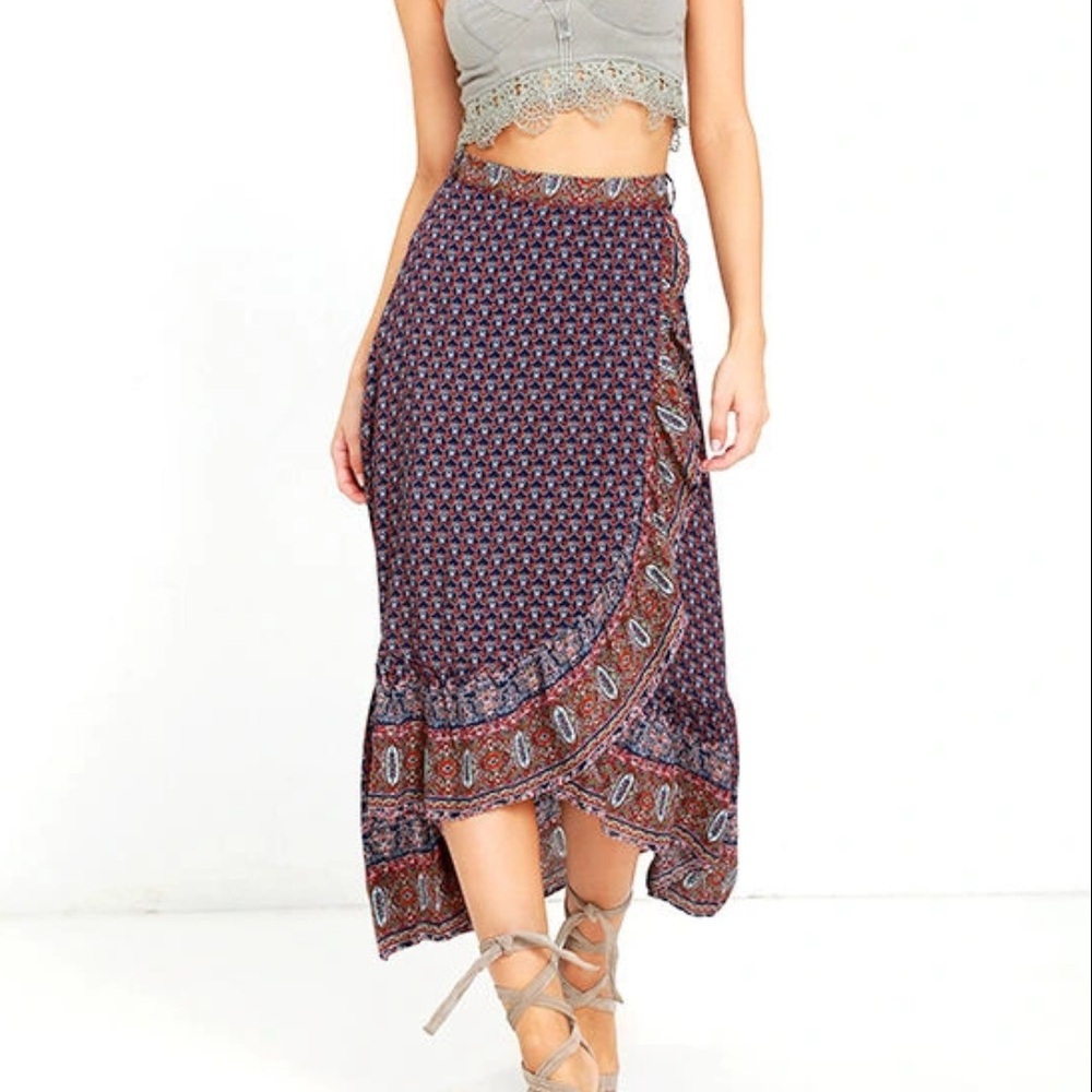 NWT Lulu’s Roaming Nomad Wrap Cotton Candy High Low Wrap Skirt
